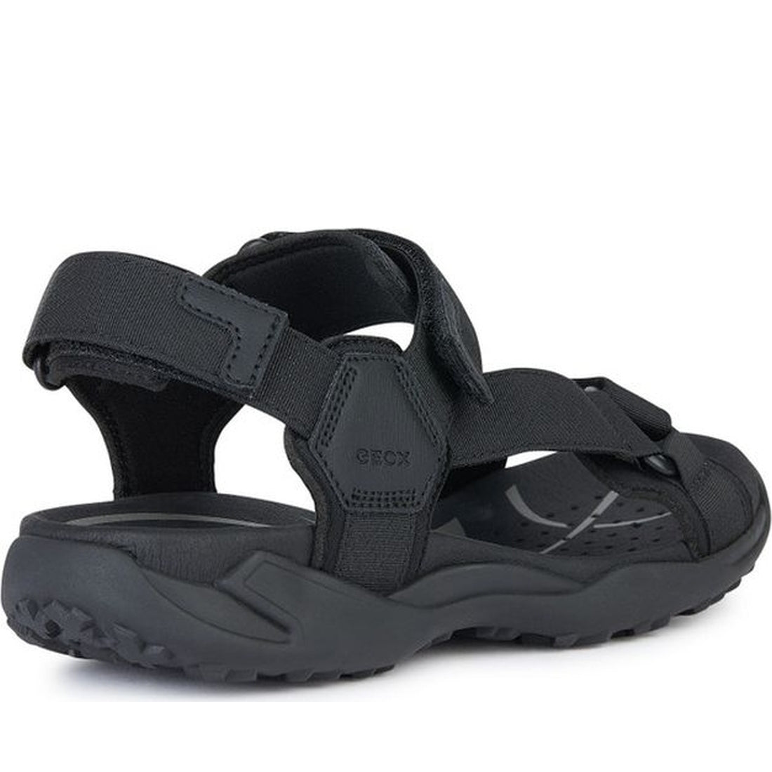 Geox mens black terreno grip sandals | Vilbury London