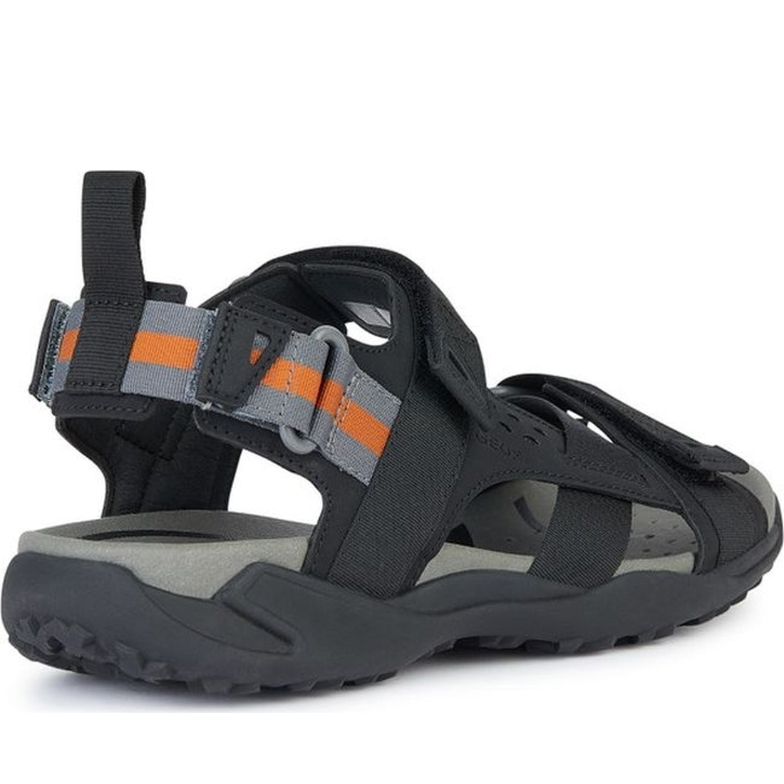 Geox mens black terreno grip sandals | Vilbury London