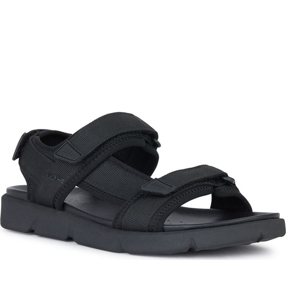 Geox mens black xand 2s sandals | Vilbury London