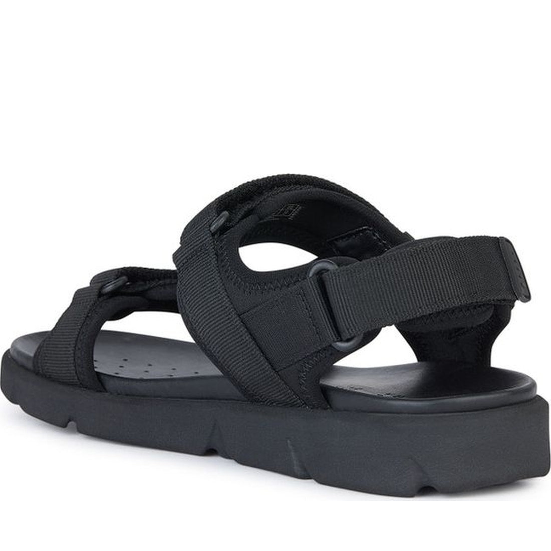 Geox mens black xand 2s sandals | Vilbury London