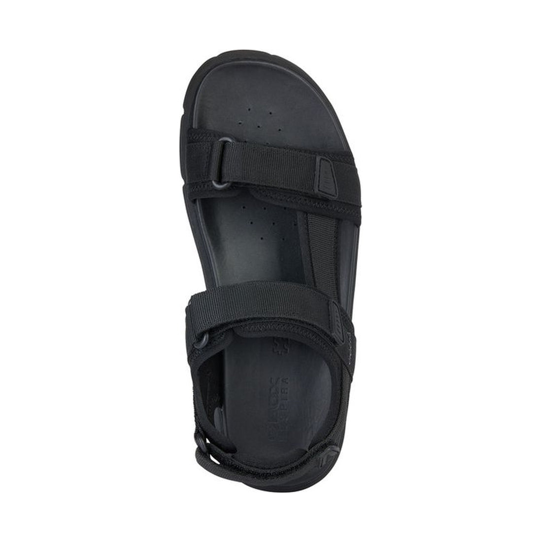 Geox mens black xand 2s sandals | Vilbury London