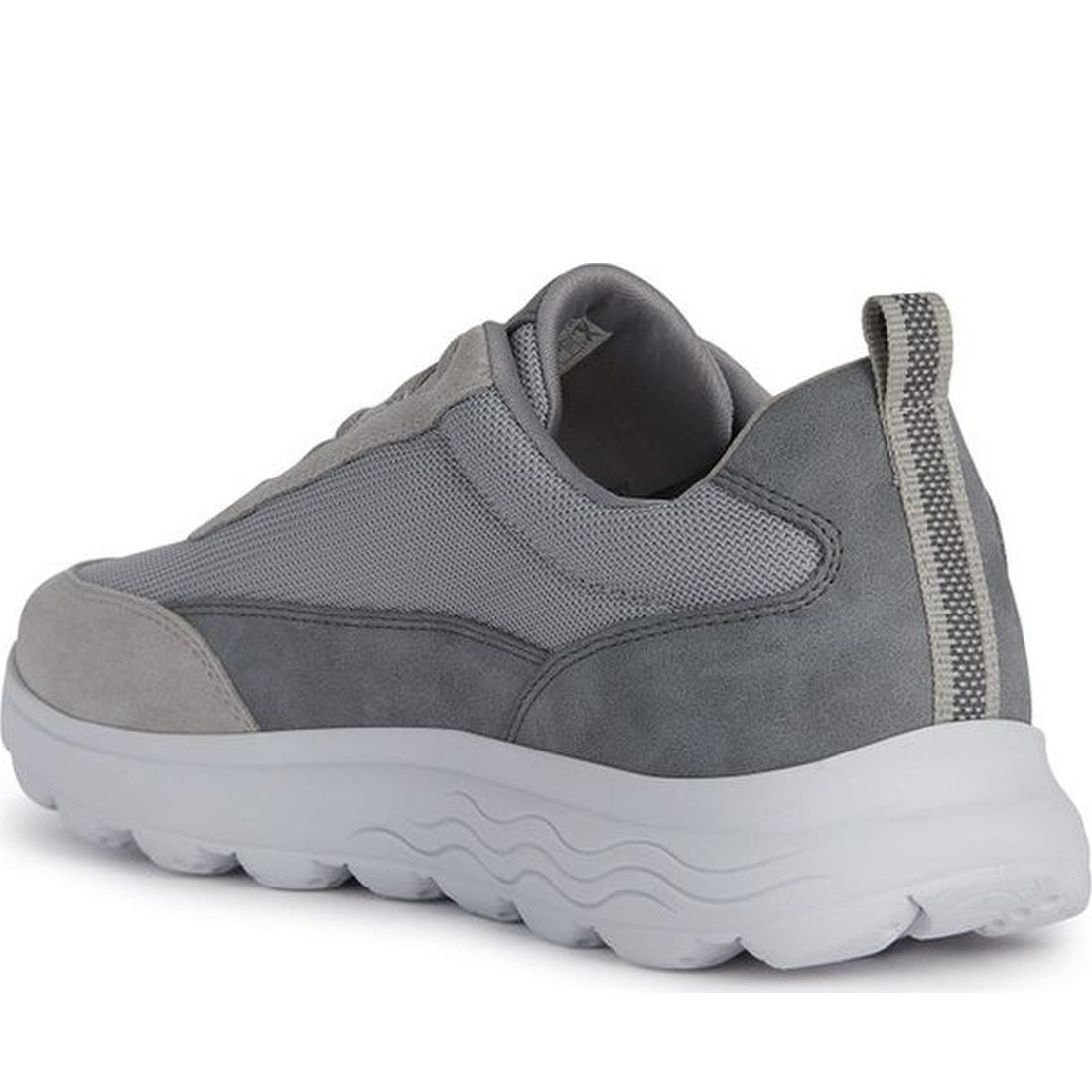 Geox mens light grey spherica sneakers | Vilbury London