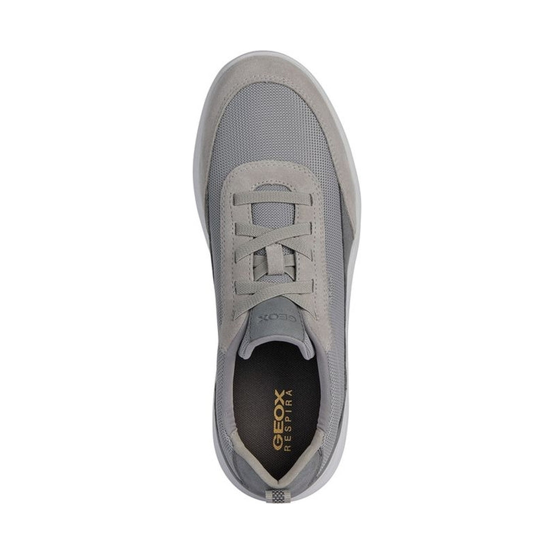 Geox mens light grey spherica sneakers | Vilbury London