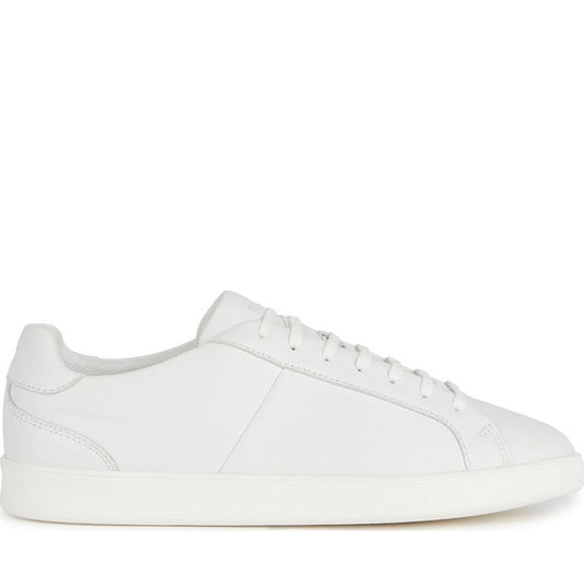 Geox mens white regio sneakers | Vilbury London