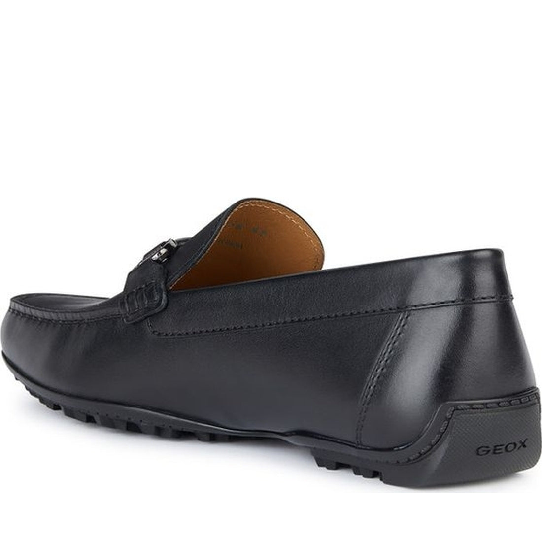 Geox mens black kosmopolis grip moccasins | Vilbury London