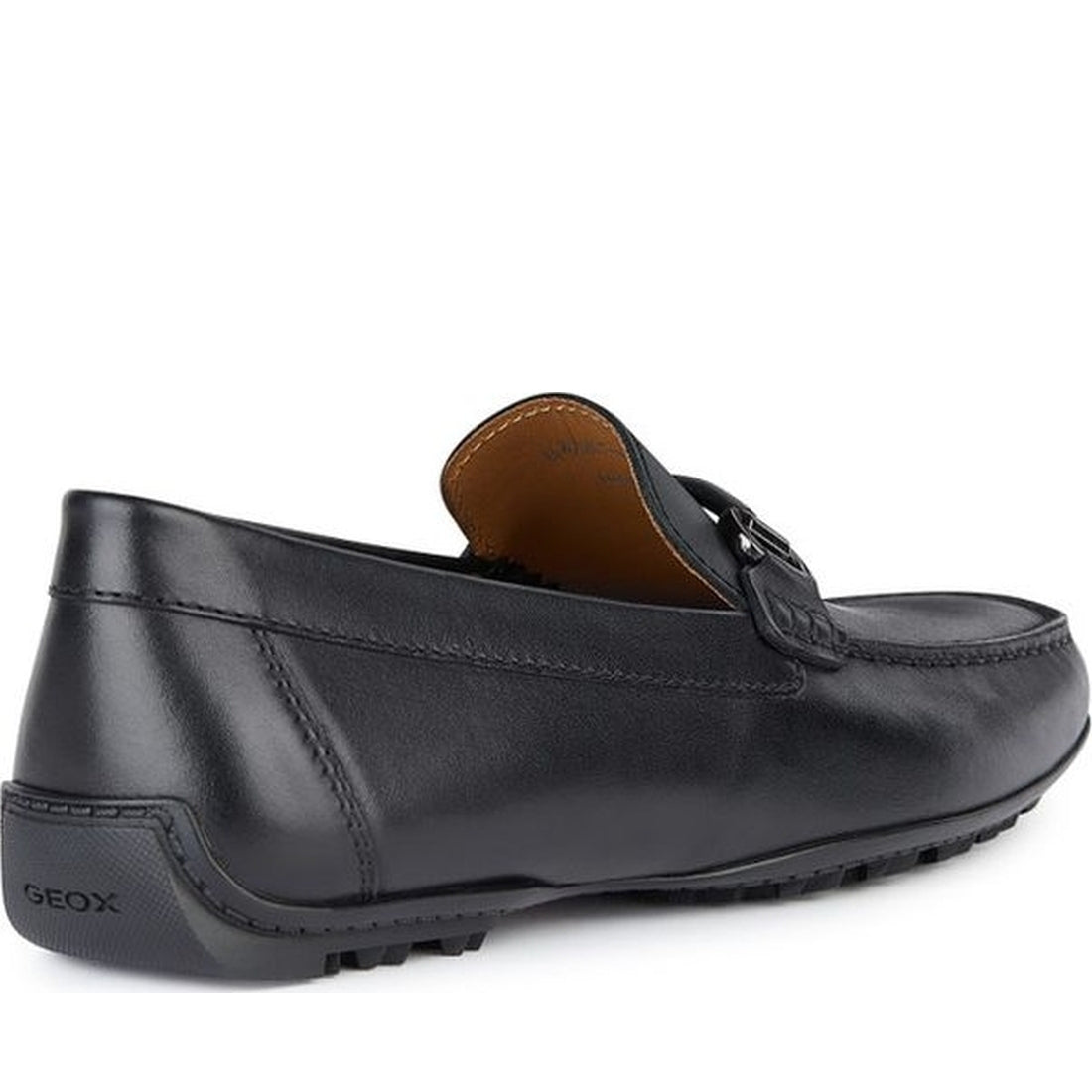 Geox mens black kosmopolis grip moccasins | Vilbury London