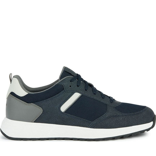 Geox mens navy, dk grey molveno sneakers | Vilbury London