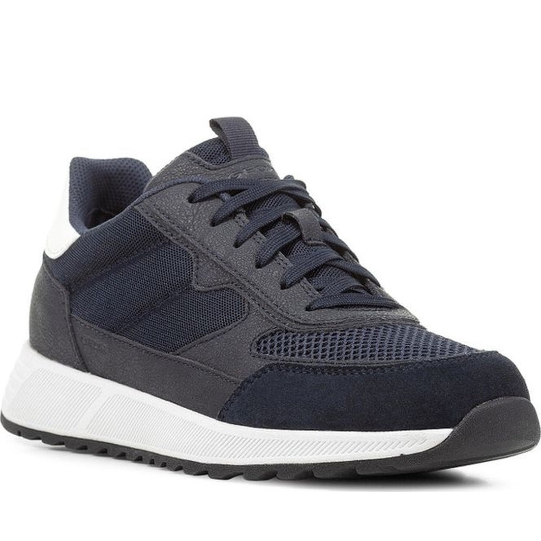 Geox mens navy molveno sneakers | Vilbury London