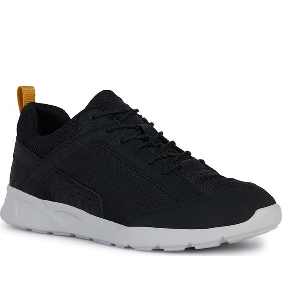 Geox mens black sanzio sneakers | Vilbury London