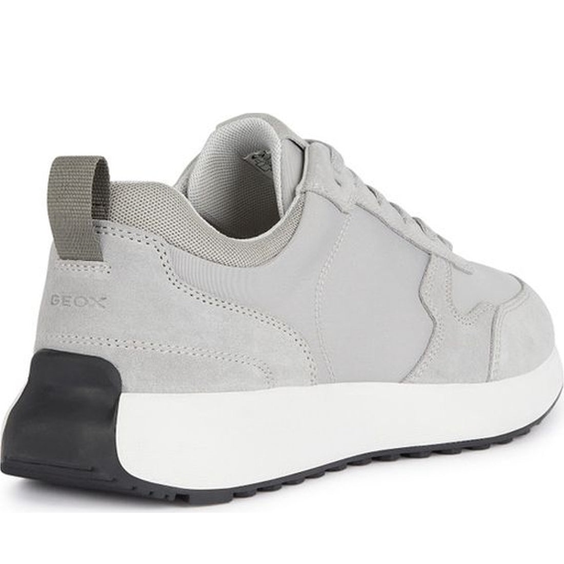 Geox mens light grey volpiano sneakers | Vilbury London