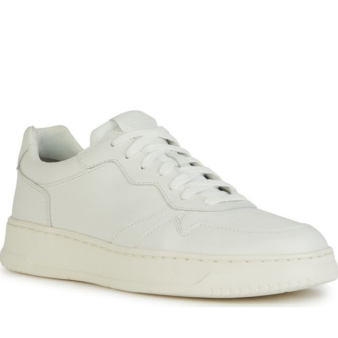 Geox mens white arvier sneakers | Vilbury London