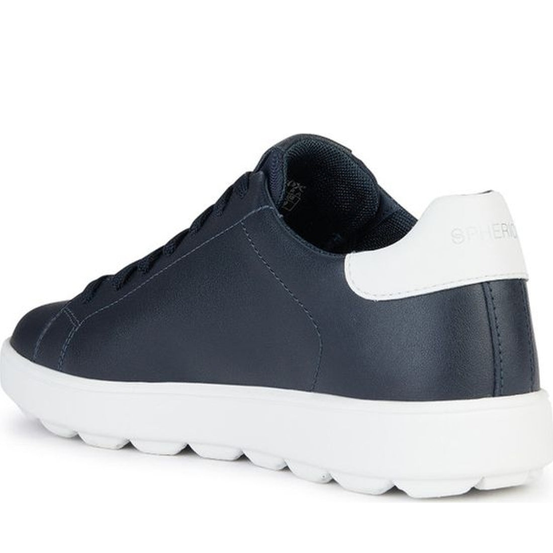 Geox mens navy spherica ecub-1 sneakers | Vilbury London