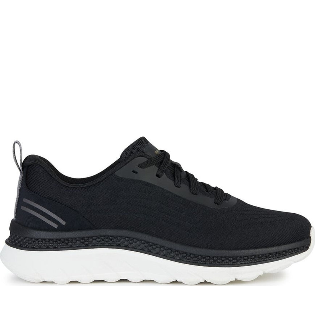 Geox mens black spherica actif sneakers | Vilbury London