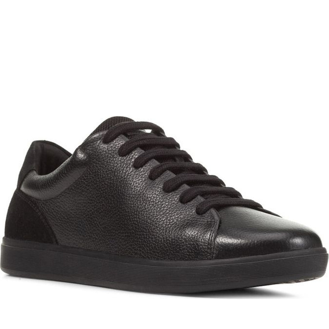 Geox mens black avola sneakers | Vilbury London