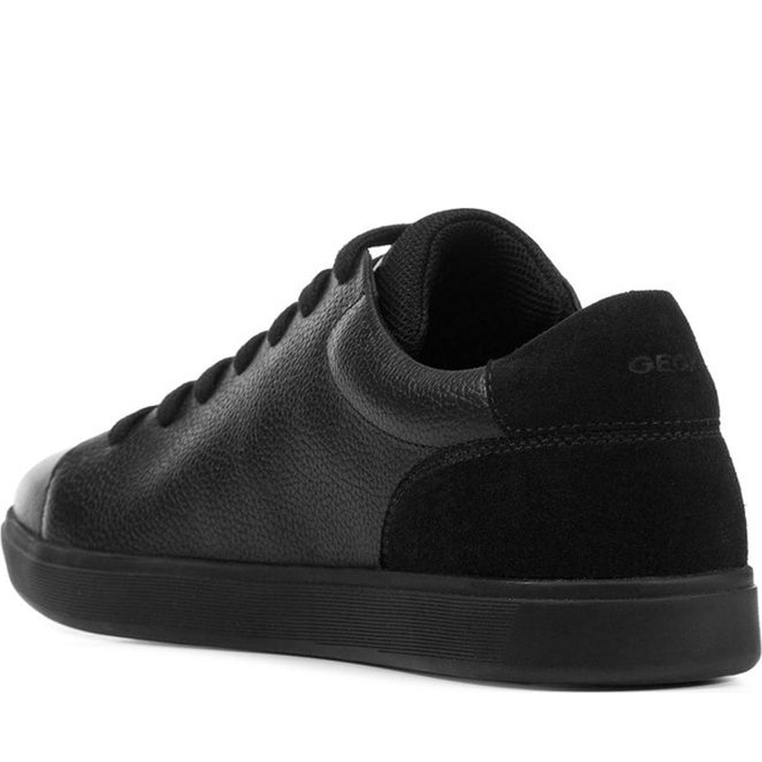 Geox mens black avola sneakers | Vilbury London