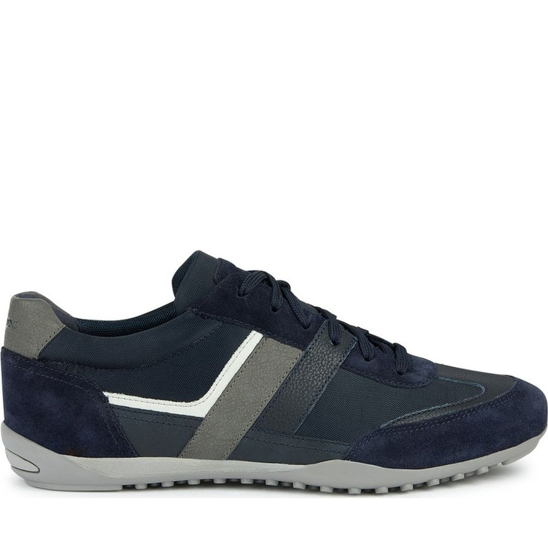 Geox mens navy wells sneakers | Vilbury London