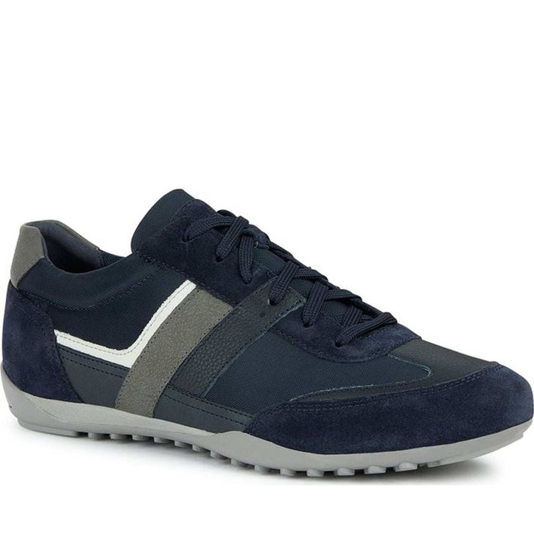 Geox mens navy wells sneakers | Vilbury London