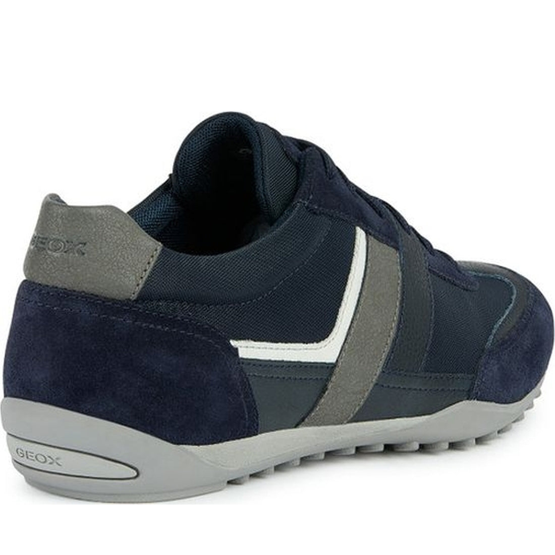 Geox mens navy wells sneakers | Vilbury London