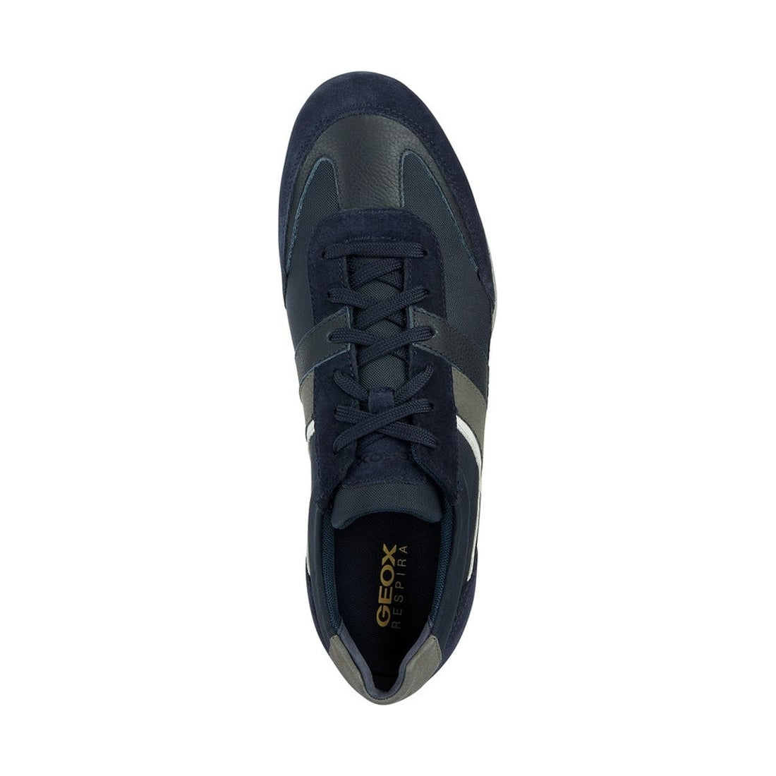 Geox mens navy wells sneakers | Vilbury London