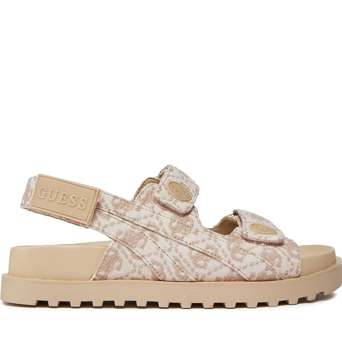 Guess womens light pink fadey sandals | Vilbury London