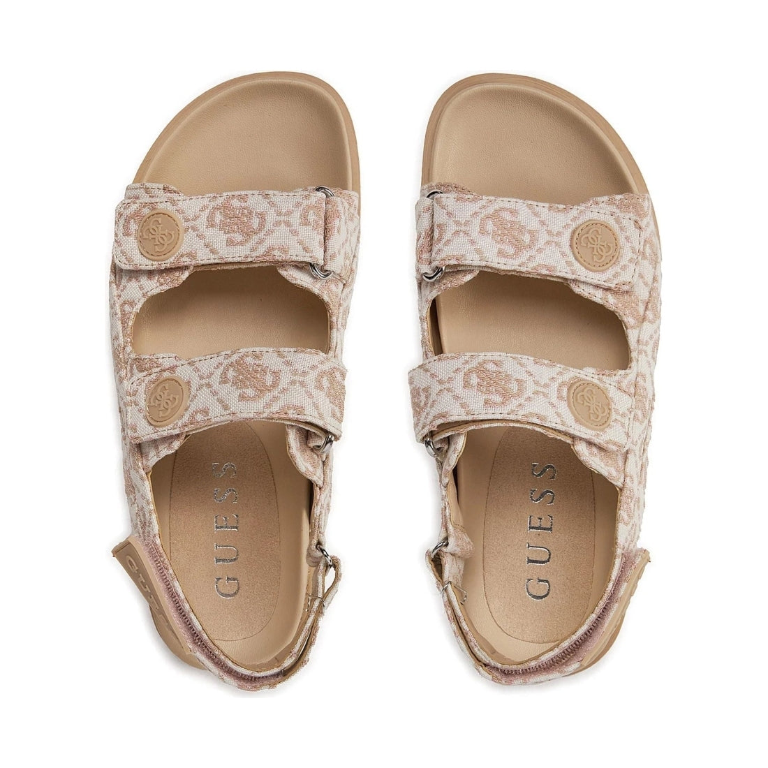 Guess womens light pink fadey sandals | Vilbury London