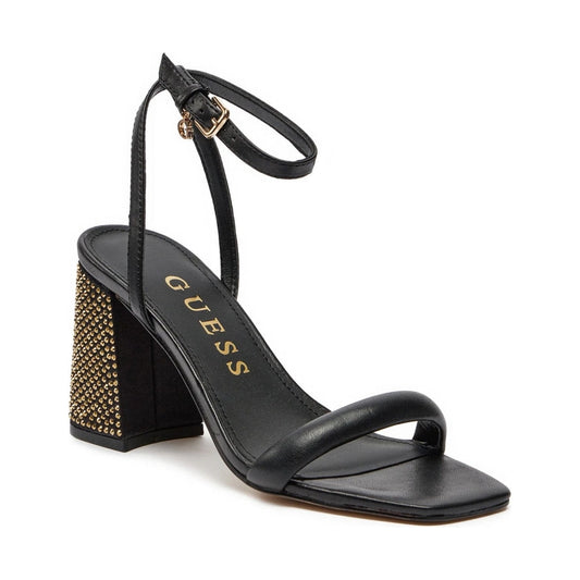 Guess womens black gelectra sandals | Vilbury London