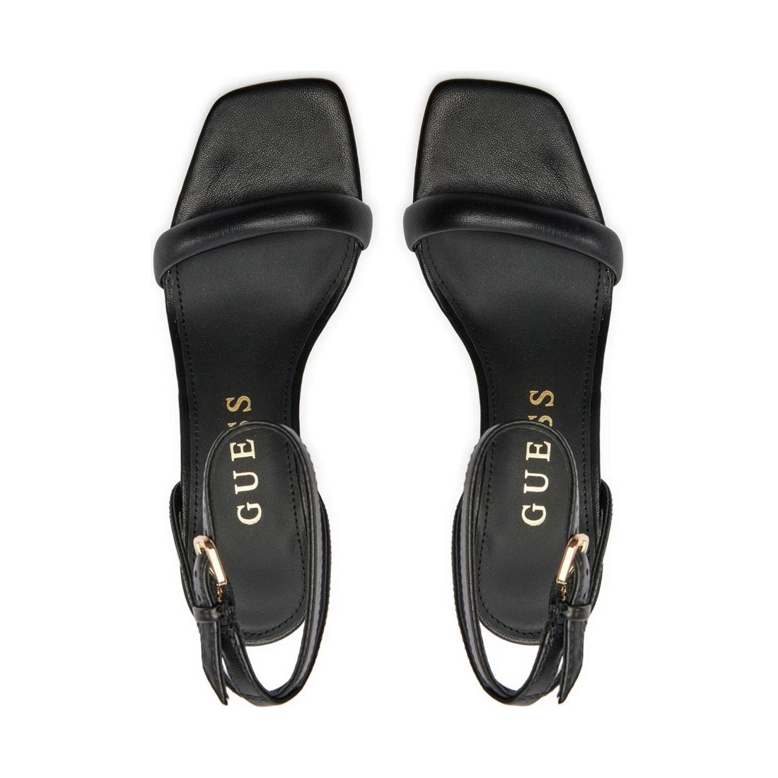 Guess womens black gelectra sandals | Vilbury London