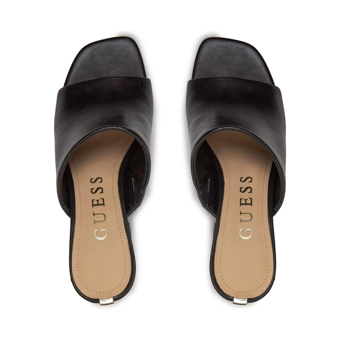 Guess womens black keila mules | Vilbury London