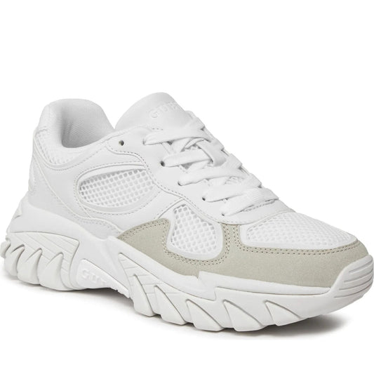 Guess womens white norina sneakers | Vilbury London