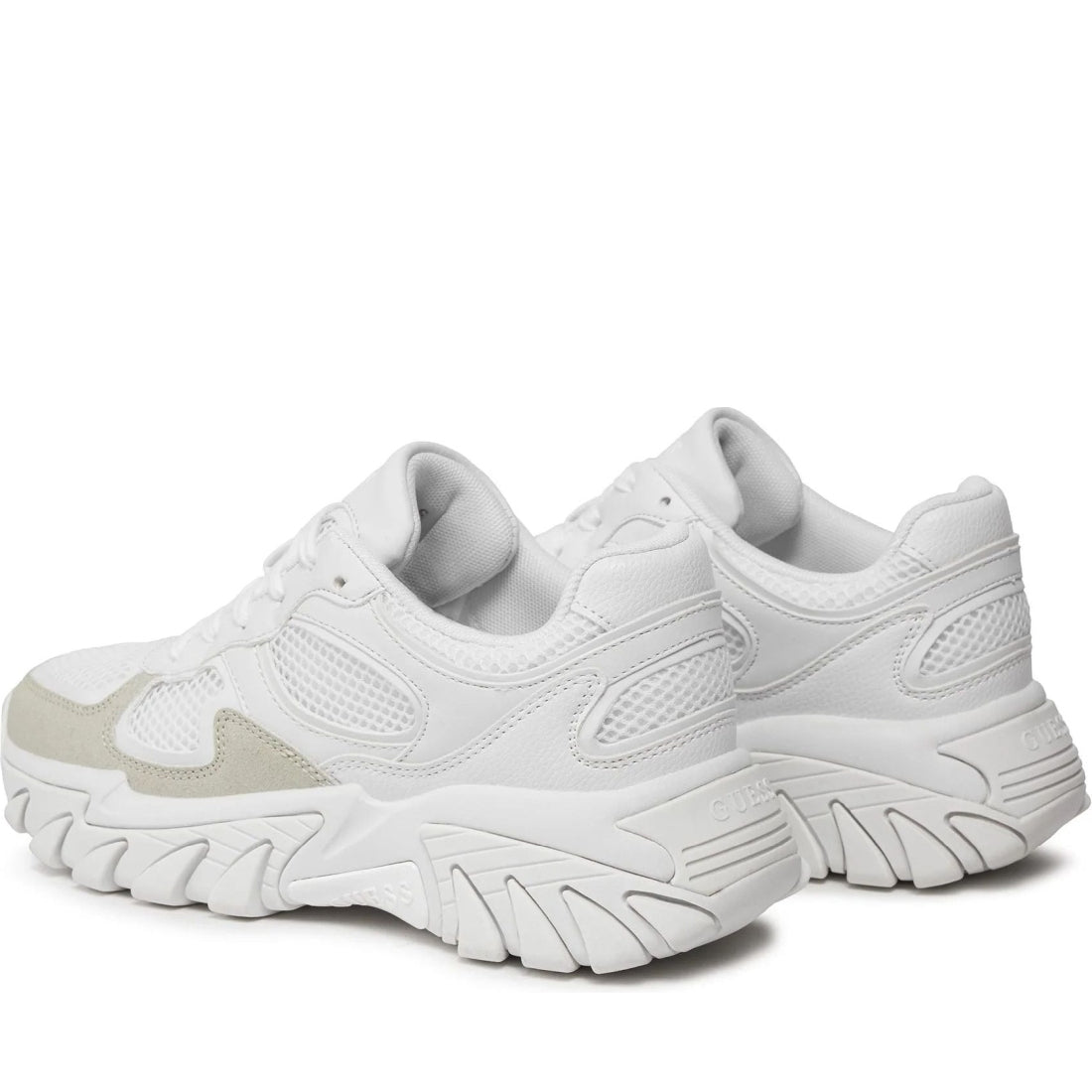 Guess womens white norina sneakers | Vilbury London