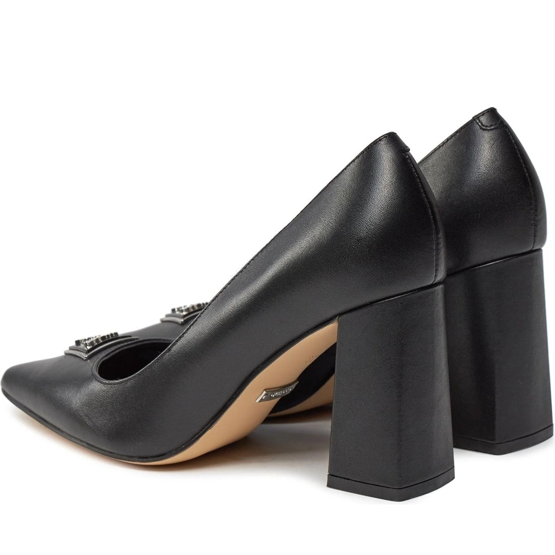 Guess womens black barson pumps | Vilbury London