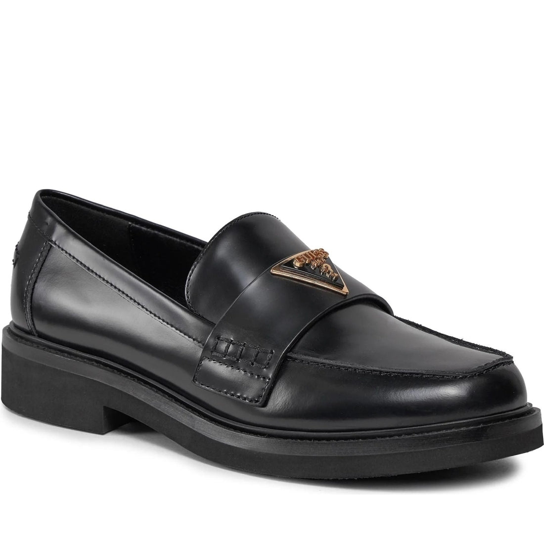 Guess womens black shatha mocasins | Vilbury London