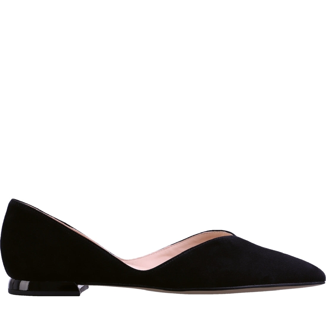 Hogl womens schwarz basic ballerinas | Vilbury London