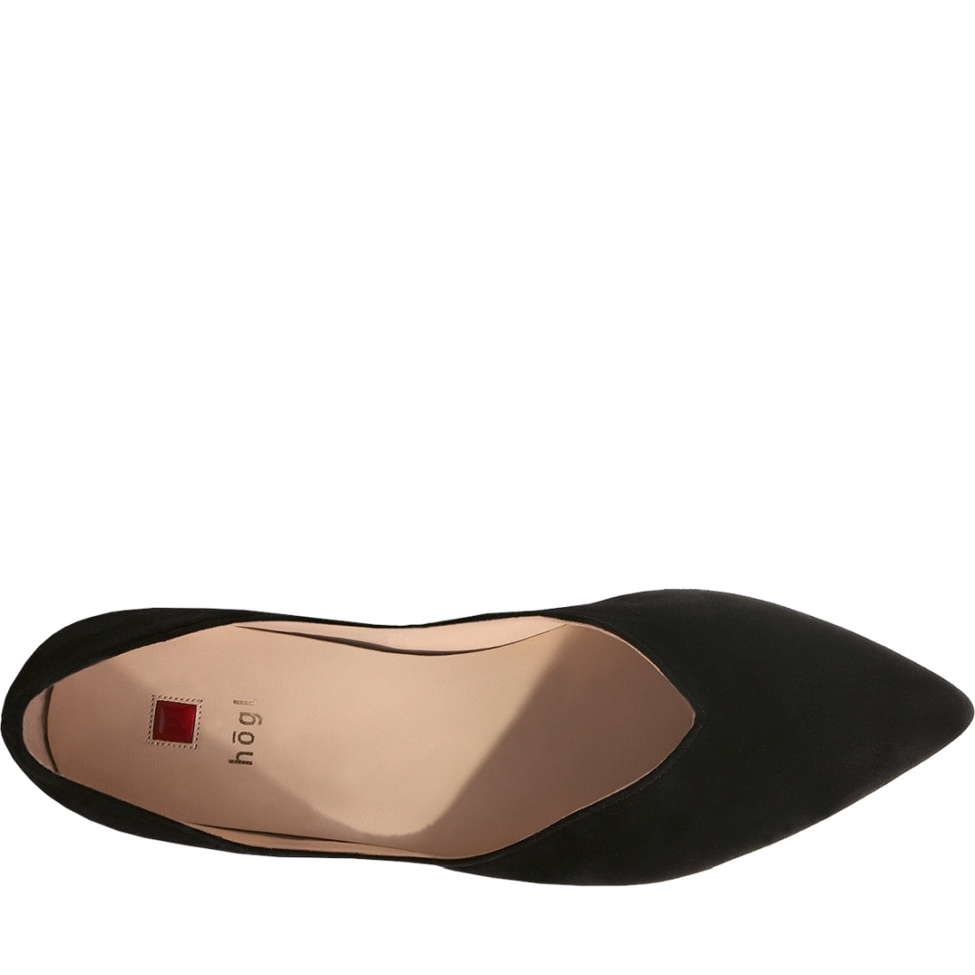 Hogl womens schwarz basic ballerinas | Vilbury London