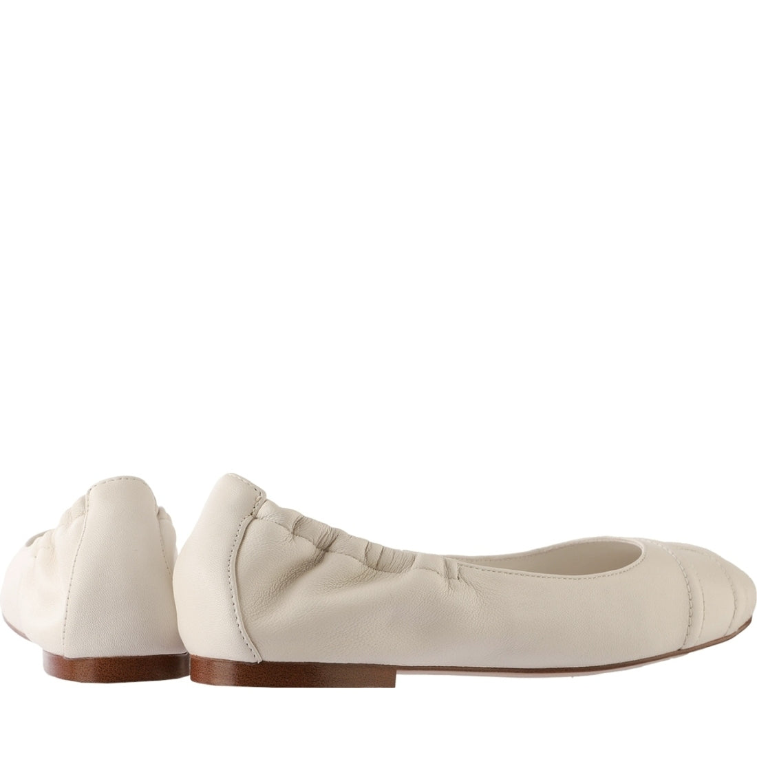 Hogl womens creme daisy ballerinas | Vilbury London