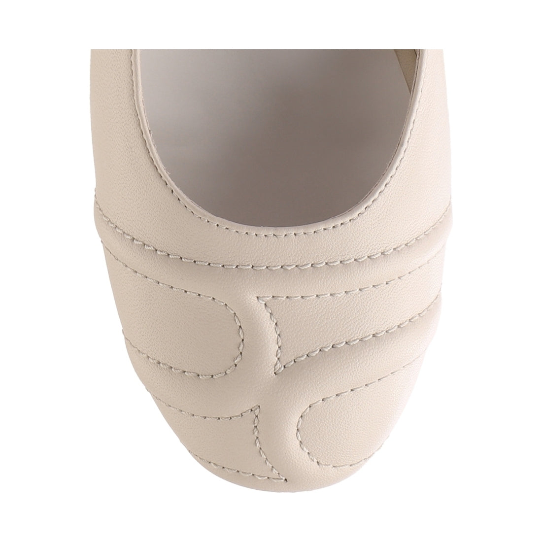 Hogl womens creme daisy ballerinas | Vilbury London