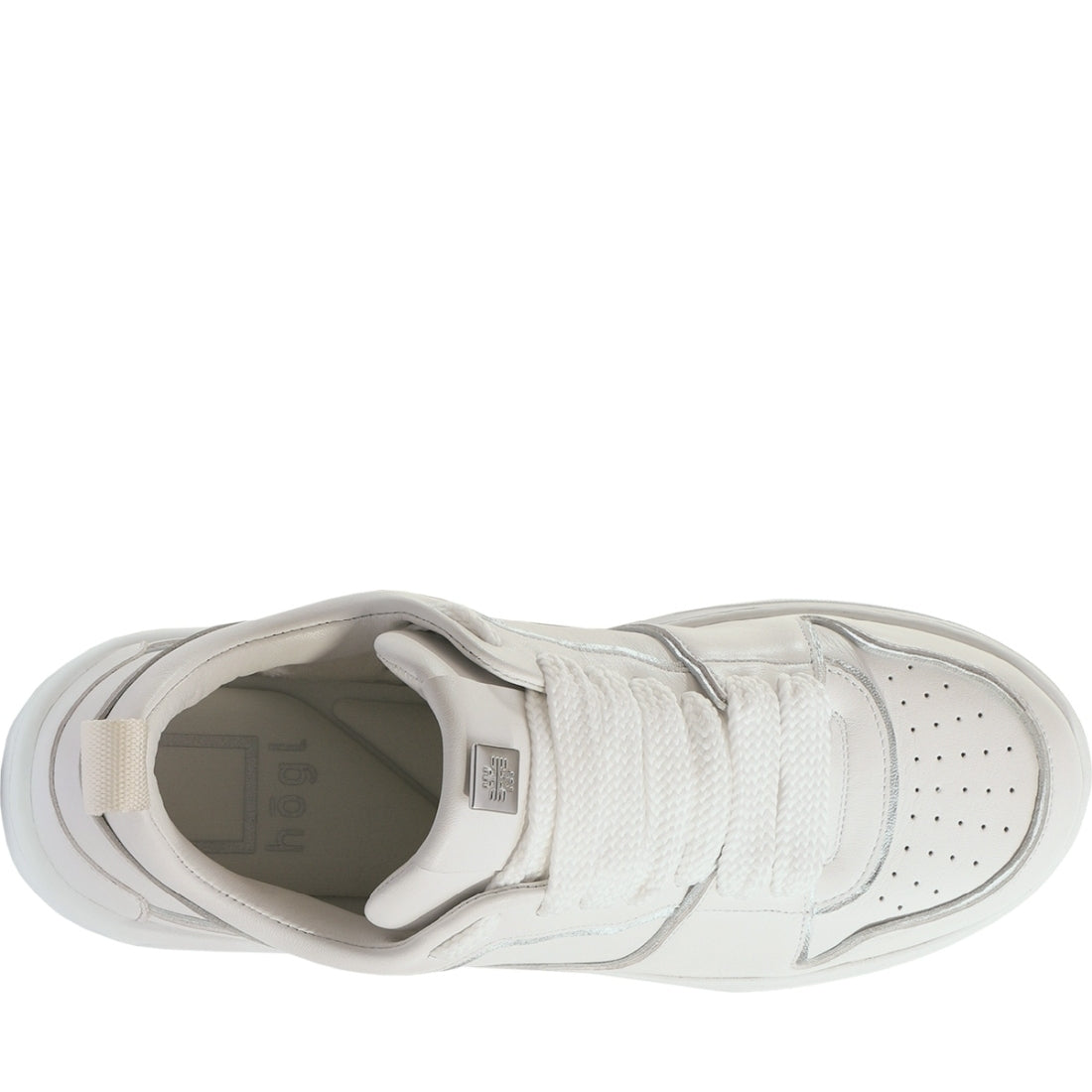 Hogl womens weiss, silver macba seven leisure trainers | Vilbury London