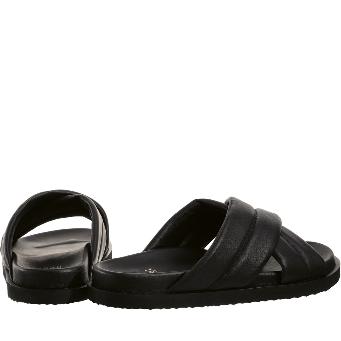 Hogl womens schwarz tessa slippers | Vilbury London