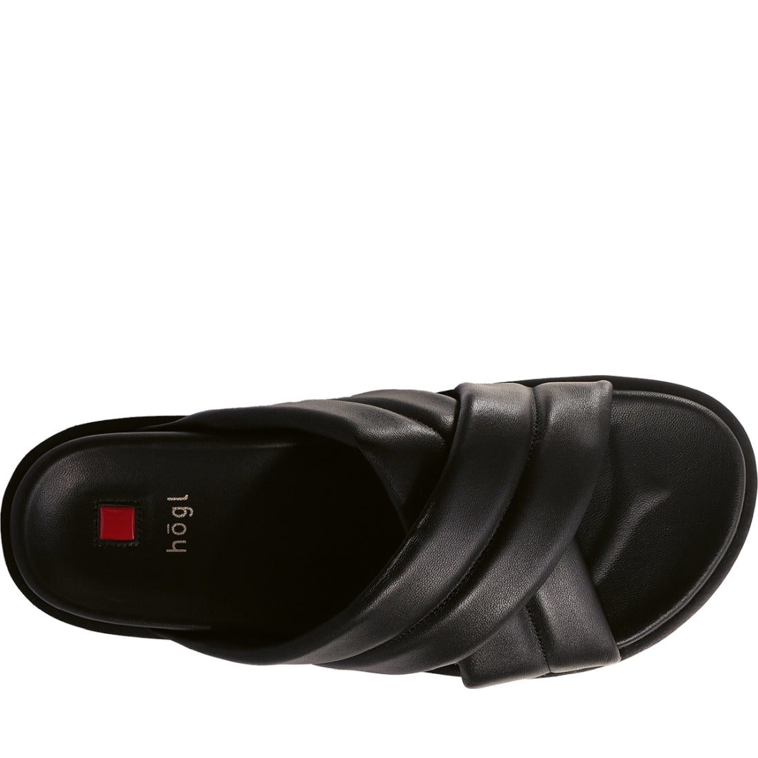 Hogl womens schwarz tessa slippers | Vilbury London