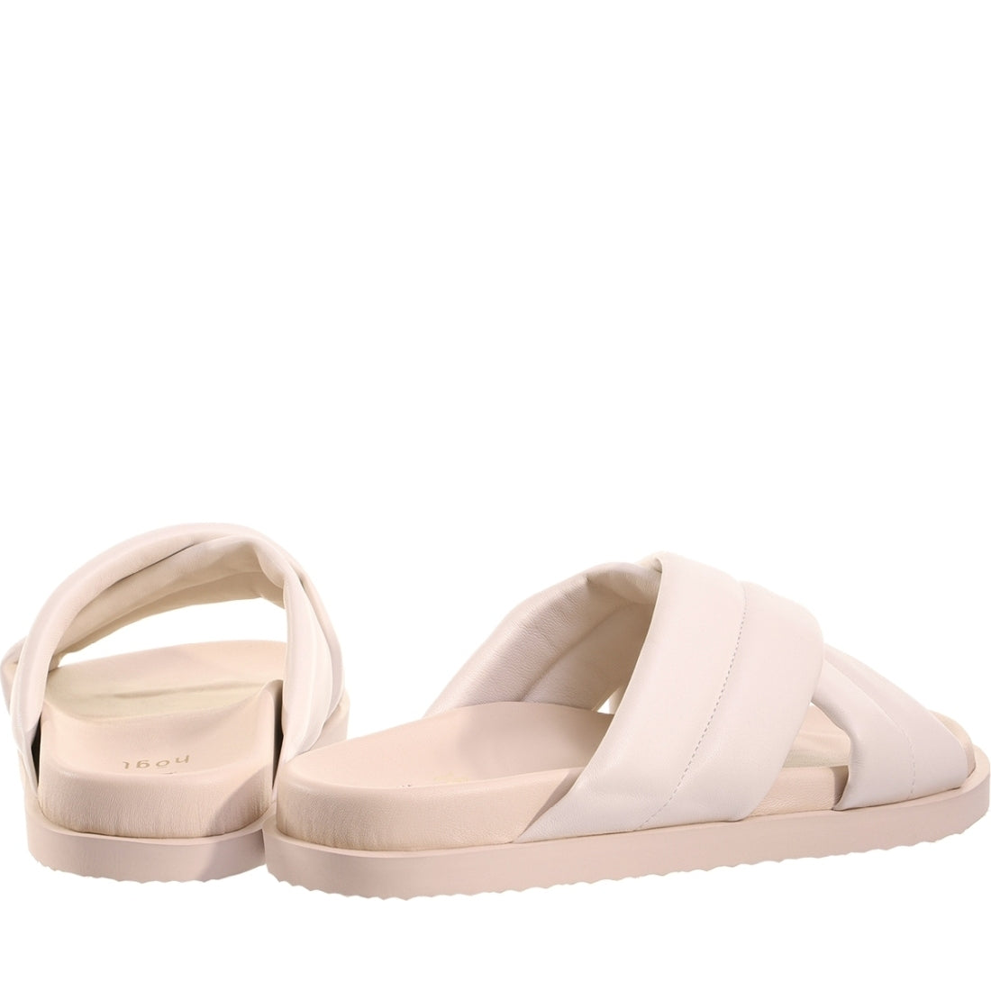 Hogl womens creme tessa slippers | Vilbury London