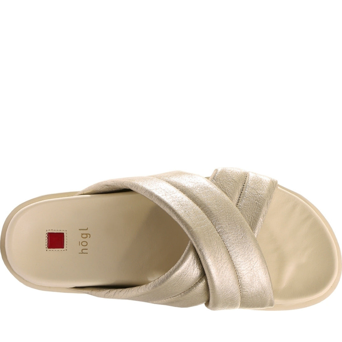 Hogl womens lightbronce tessa slippers | Vilbury London