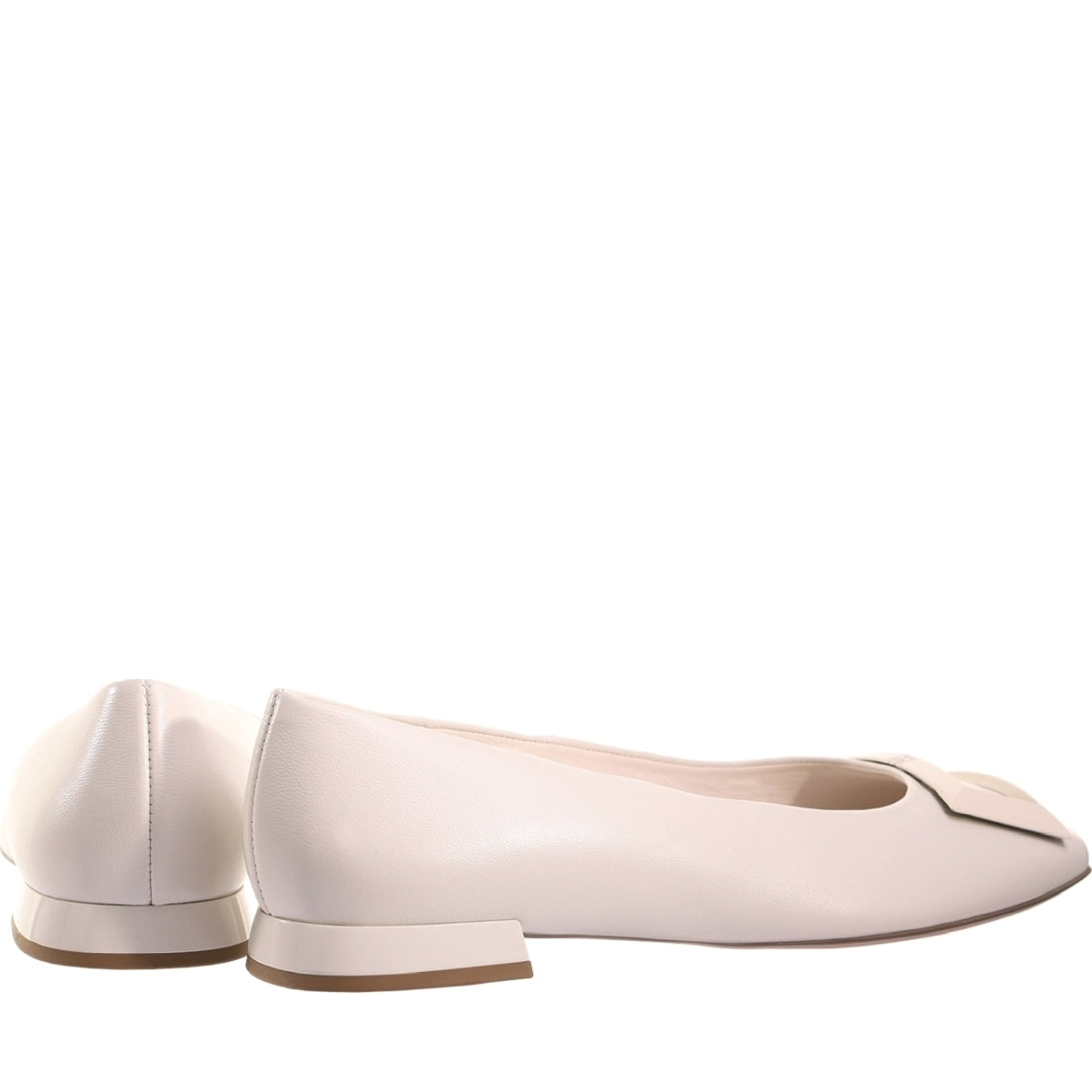 Hogl womens creme coco ballerinas | Vilbury London