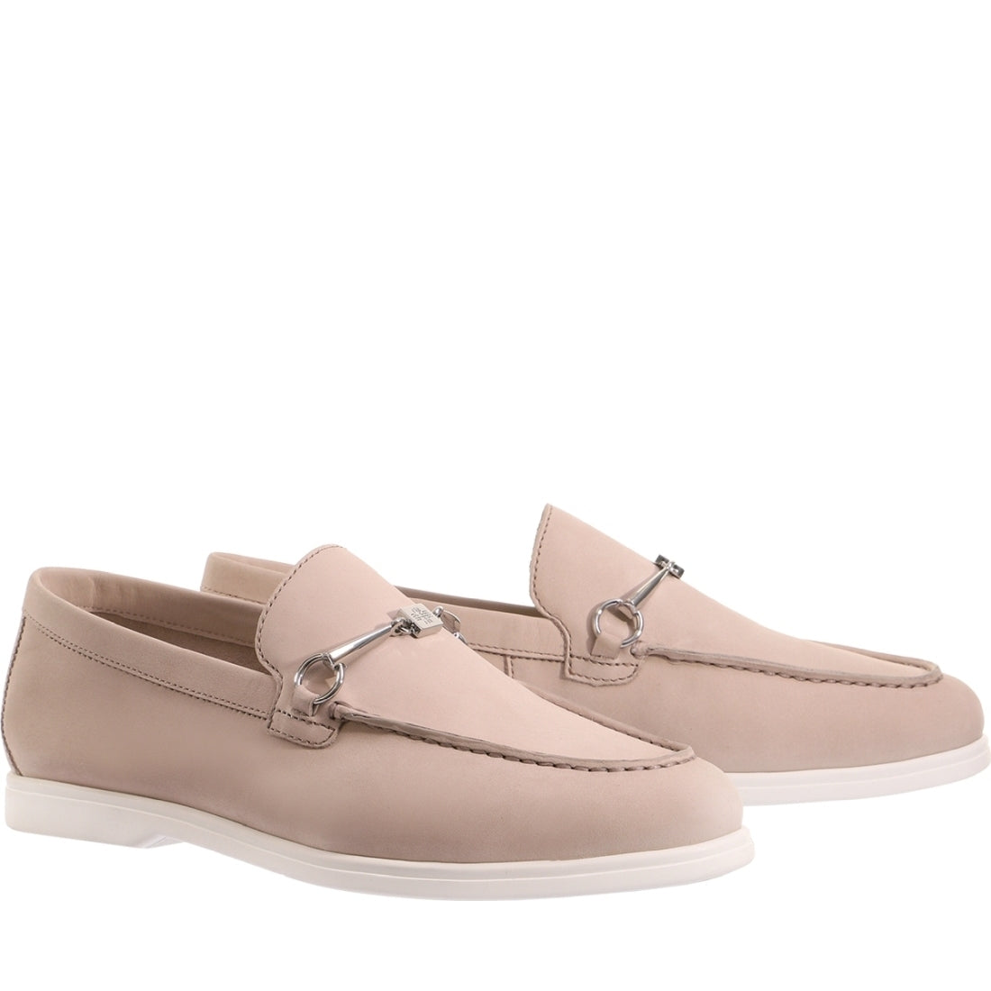 Hogl womens taupe joe loafers | Vilbury London