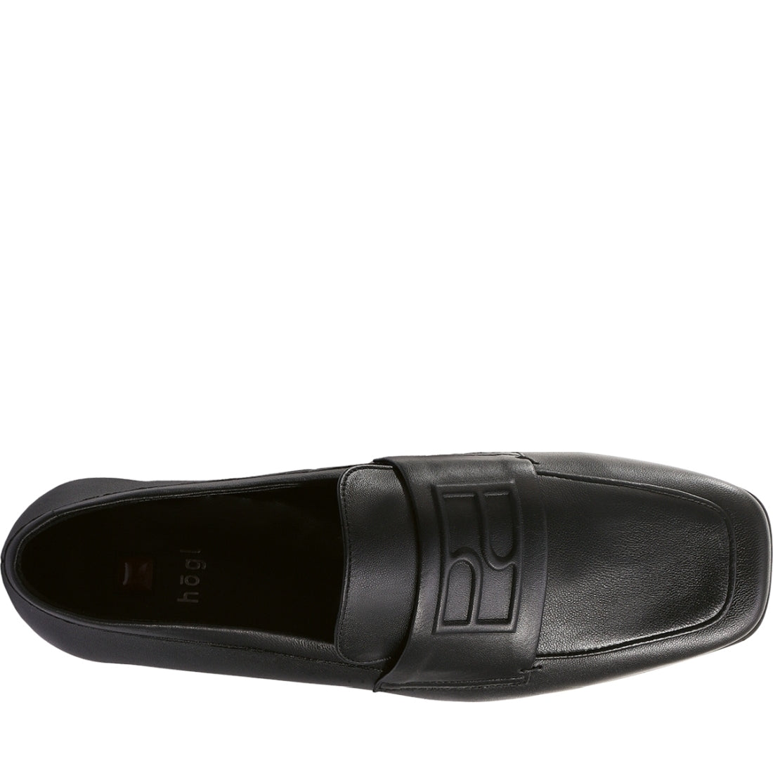 Hogl womens schwarz sue loafers | Vilbury London