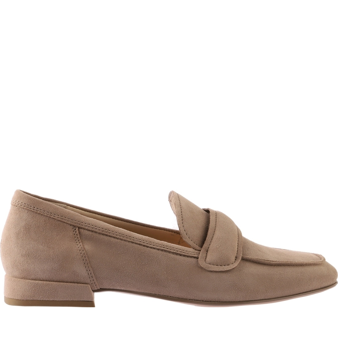 Hogl womens taupe perry loafers | Vilbury London