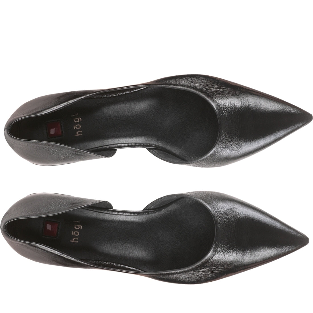 Hogl womens schwarz vivien ballerinas | Vilbury London