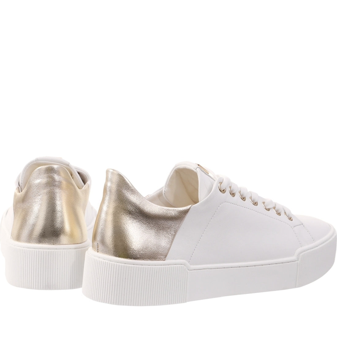 Hogl womens weiss, platin blade leisure trainers | Vilbury London