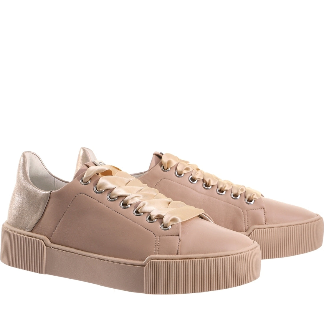 Hogl womens nude blade leisure trainers | Vilbury London