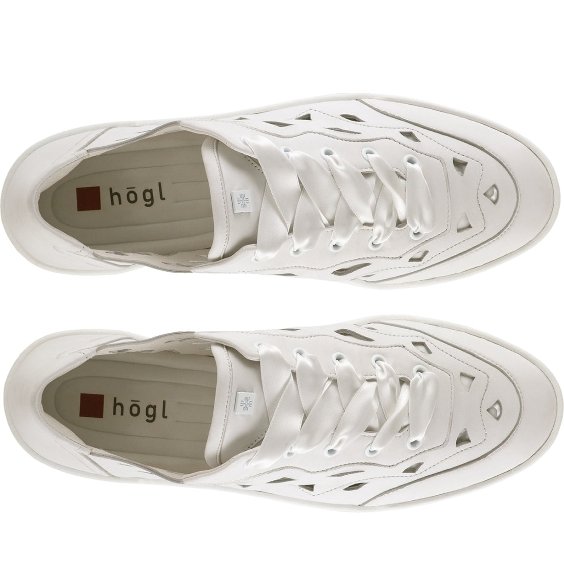 Hogl womens weiss anouk leisure trainers | Vilbury London