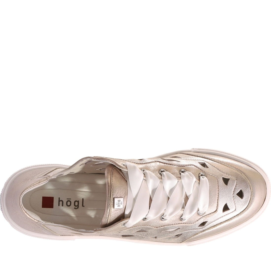 Hogl womens lightbronce anouk leisure trainers | Vilbury London